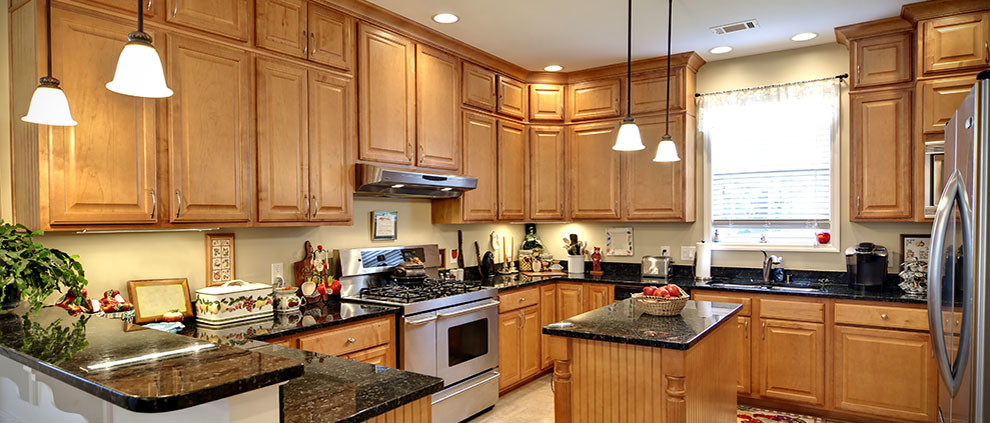 Kitchen Cabinet Restaining Painting, Professional Kitchen Cabinet Staining