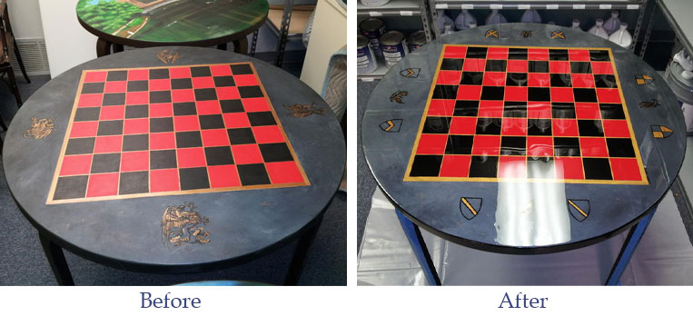 before-after-commercial-touchups-game-table
