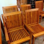 Collection of restored teak patio chairs